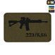 M-Tac нашивка AR-15 .223/5,56 Laser Cut Ranger Green/Black 51111232 фото
