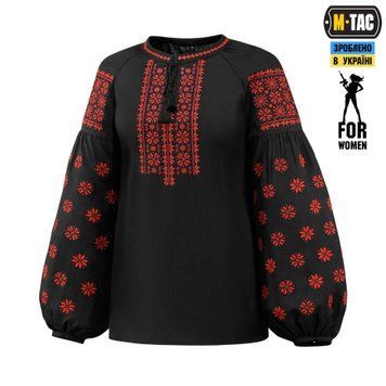 M-Tac вишиванка жіноча 100% льон тип 2 чорна 80049902_XS фото