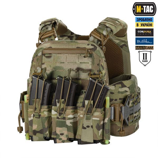 M-Tac плитоноска Cuirass Tiger FAST Elite 2 клас захисту (розмір плити М) Multicam 10468008_XS/S фото