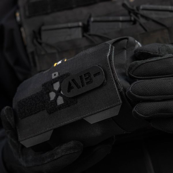 M-Tac нашивка група крові AB- наскрізна Laser Cut Black 58232002 фото