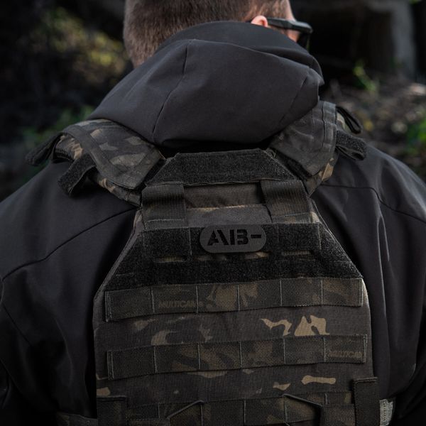 M-Tac нашивка група крові AB- наскрізна Laser Cut Black 58232002 фото