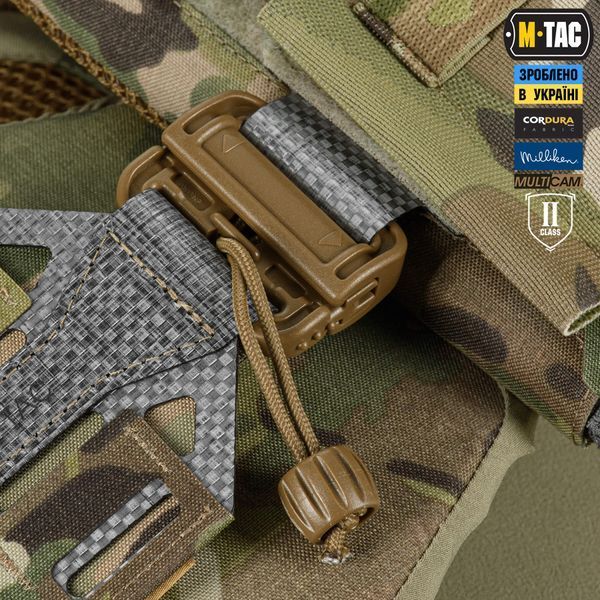 M-Tac плитоноска Cuirass Tiger FAST Elite 2 клас захисту (розмір плити М) Multicam 10468008_XS/S фото