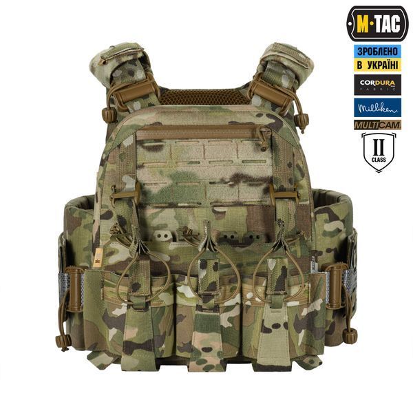 M-Tac плитоноска Cuirass Tiger FAST Elite 2 клас захисту (розмір плити М) Multicam 10468008_XS/S фото