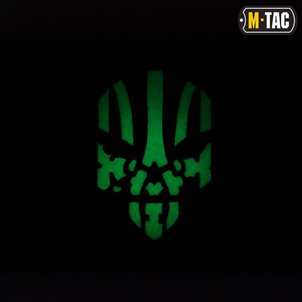 M-Tac нашивка Месник горизонтальна Laser Cut Black/GID 51179299 фото