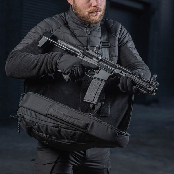 M-Tac рюкзак однолямковий Agent Elite Hex Black 10149002 фото