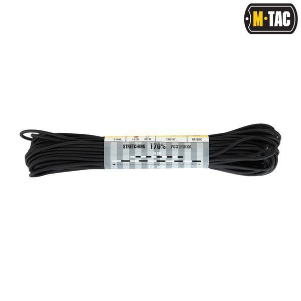 M-Tac паракорд Shock-Cord 3 mm 15m Black 10280002 фото