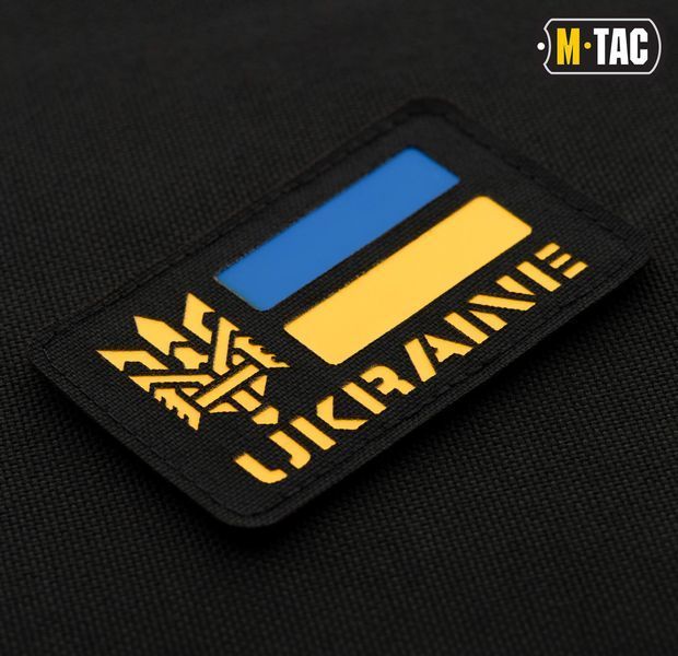 M-Tac нашивка Ukraine (с Тризубом) Laser Cut Black 51149002 фото