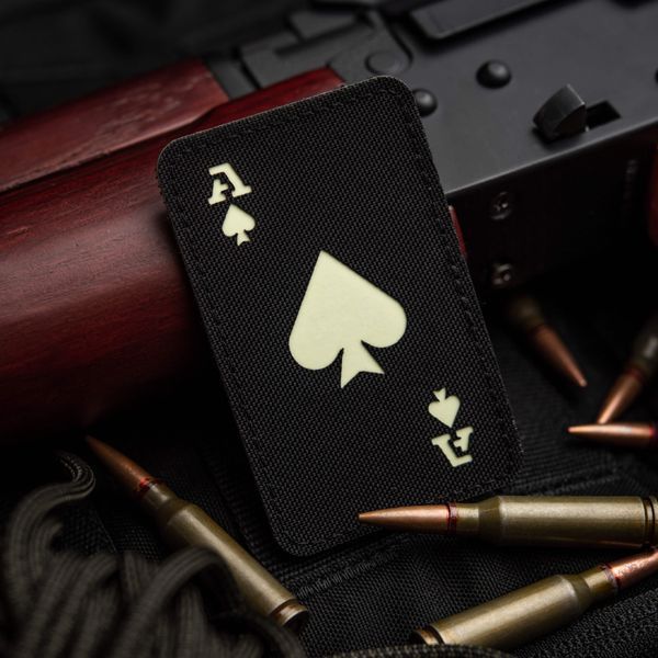 M-Tac нашивка Ace of Spades Laser Cut Black/GID 51109299 фото