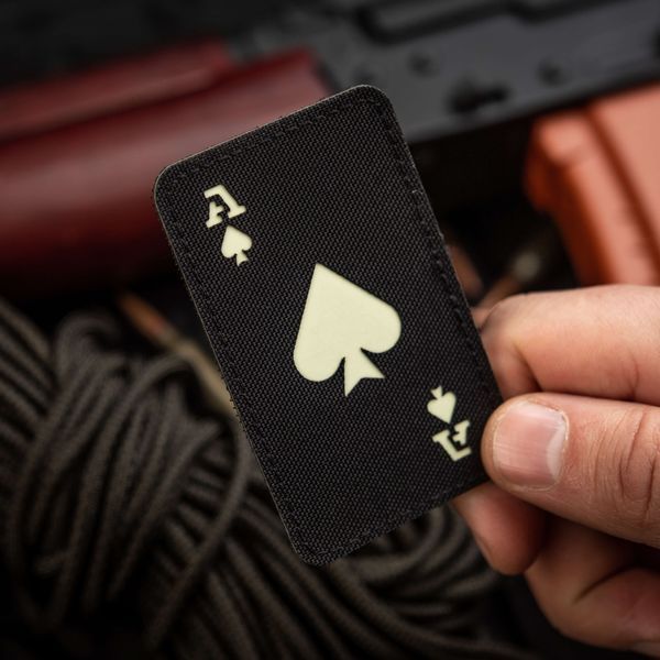 M-Tac нашивка Ace of Spades Laser Cut Black/GID 51109299 фото