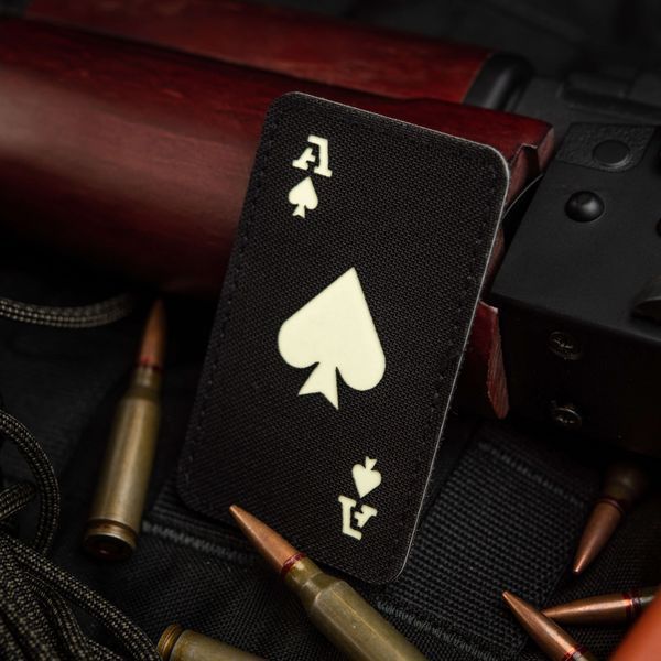 M-Tac нашивка Ace of Spades Laser Cut Black/GID 51109299 фото