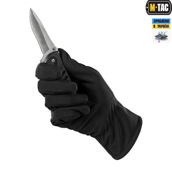 M-Tac рукавички демісезонні Soft Shell Black 90010002_S фото