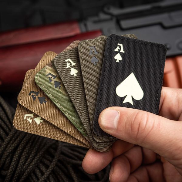 M-Tac нашивка Ace of Spades Laser Cut Black/GID 51109299 фото