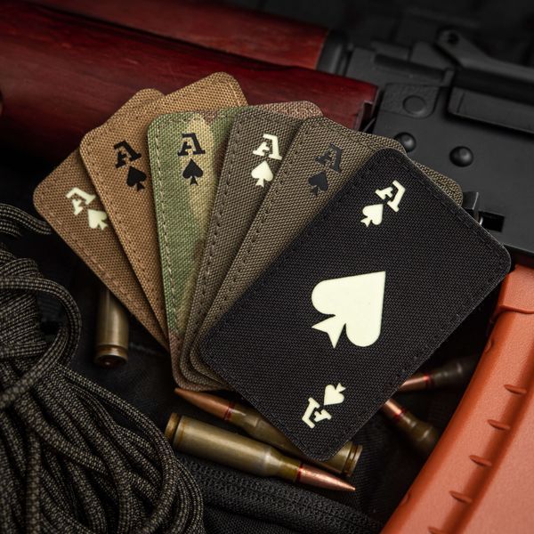 M-Tac нашивка Ace of Spades Laser Cut Black/GID 51109299 фото