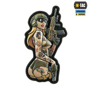M-Tac нашивка Tactical girl №4 PVC tattoo Пантера 51116214 фото