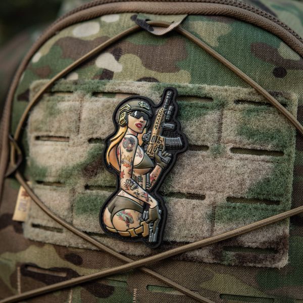 M-Tac нашивка Tactical girl №4 PVC tattoo Пантера 51116214 фото