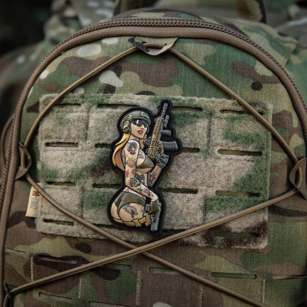 M-Tac нашивка Tactical girl №4 PVC tattoo Пантера 51116214 фото