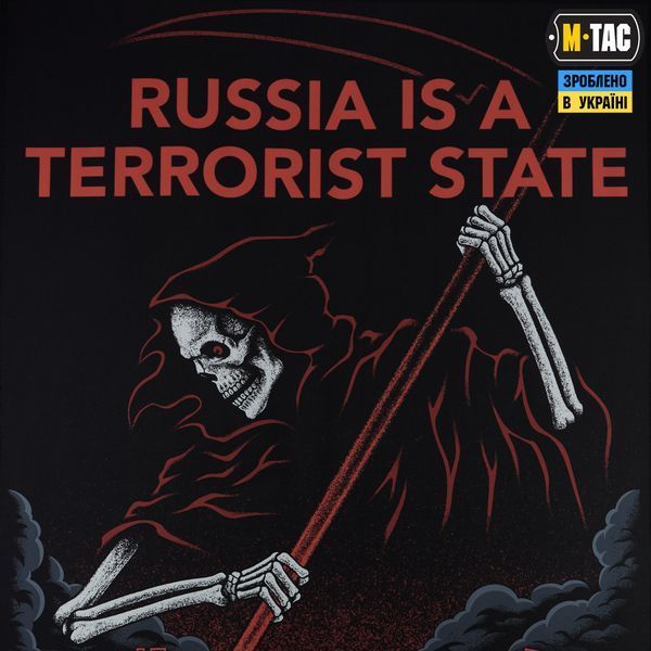 M-Tac банер russia is a terrorist state 900x1300 Black 51708002 фото