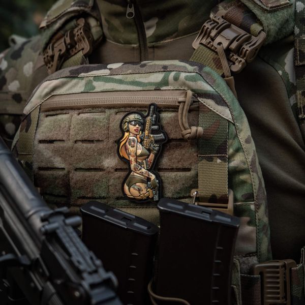 M-Tac нашивка Tactical girl №4 PVC tattoo Пантера 51116214 фото