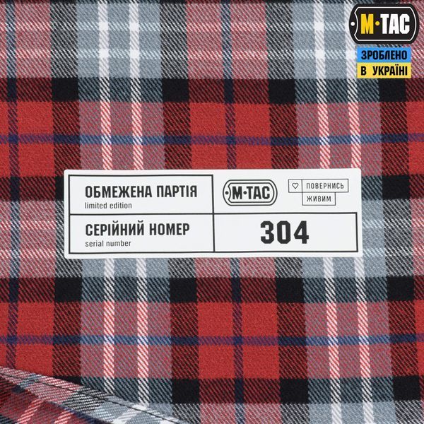 M-Tac сорочка Redneck Cotton Shirt Повернись Живим Red 20105033_XS/R фото