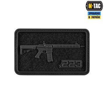 M-Tac нашивка AR-15 Velcro/PVC Black 51540002 фото