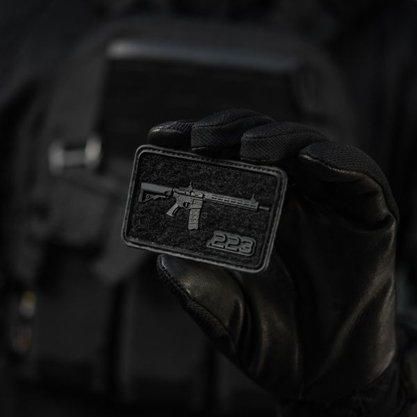 M-Tac нашивка AR-15 Velcro/PVC Black 51540002 фото