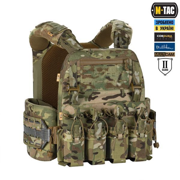 M-Tac плитоноска Cuirass Tiger Elite 2 клас захисту (розмір плити XL) Multicam 10521008_M/L фото