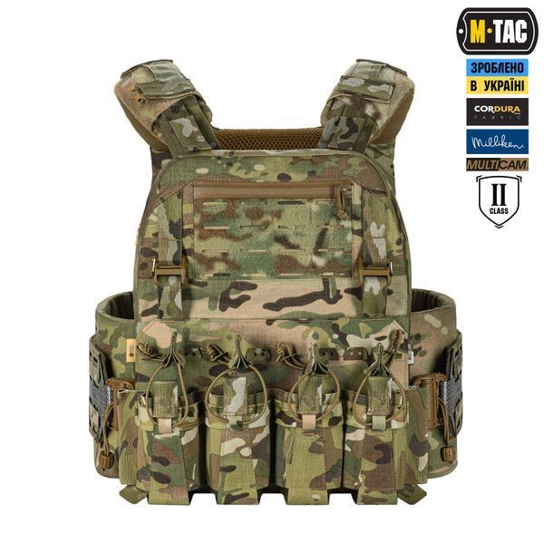 M-Tac плитоноска Cuirass Tiger Elite 2 клас захисту (розмір плити XL) Multicam 10521008_M/L фото