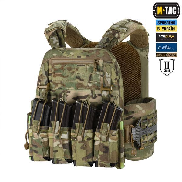 M-Tac плитоноска Cuirass Tiger Elite 2 клас захисту (розмір плити XL) Multicam 10521008_M/L фото