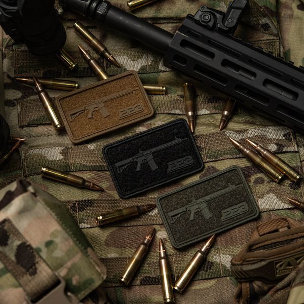 M-Tac нашивка AR-15 Velcro/PVC Black 51540002 фото