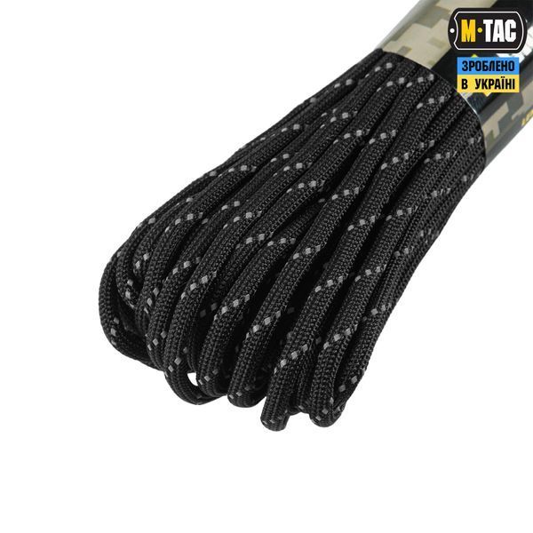 M-Tac паракорд 550 mil-spec 15m Black Reflective 51578299 фото
