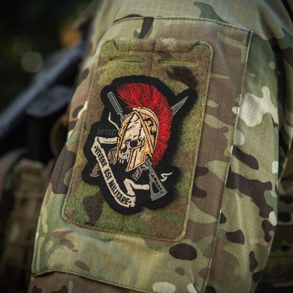 M-Tac нашивка шолом Vivere Est Militare (вишивка) 58341000 фото