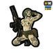 M-Tac нашивка Tactical girl №1 tattoo Тризуб PVC Grey 51116110 фото