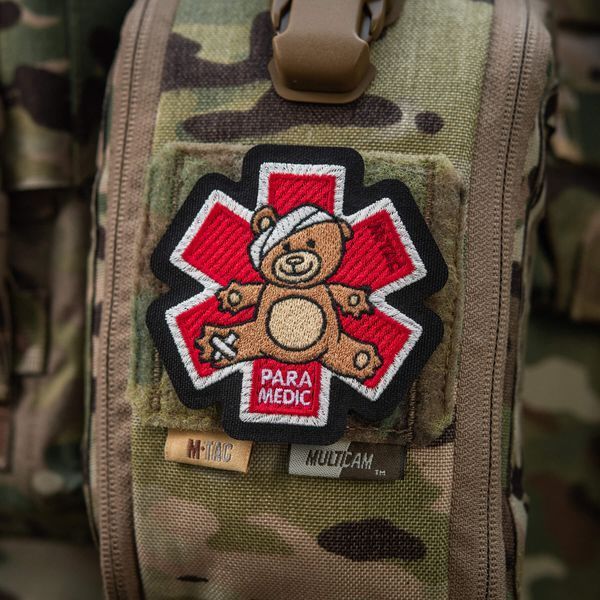 M-Tac нашивка Paramedic Ведмідь (вишивка) Bronze/Black 51480014 фото