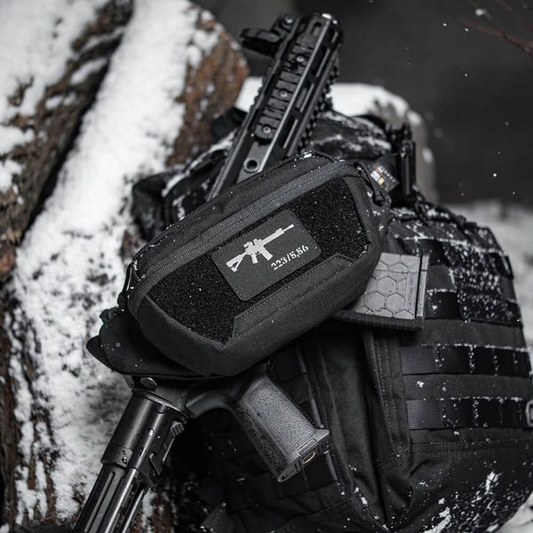 M-Tac нашивка AR-15 .223/5,56 Laser Cut Black/Grey 51111211 фото
