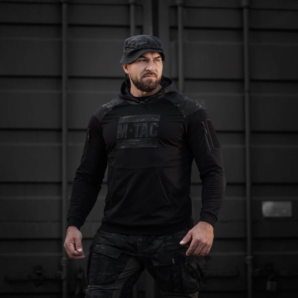 M-Tac кофта Hoodie Combat Black Edition Black Multicam 20544208_XS фото