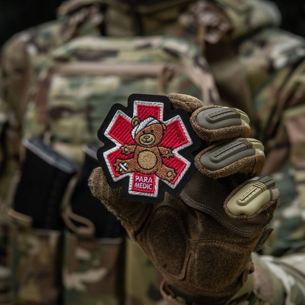 M-Tac нашивка Paramedic Ведмідь (вишивка) Bronze/Black 51480014 фото