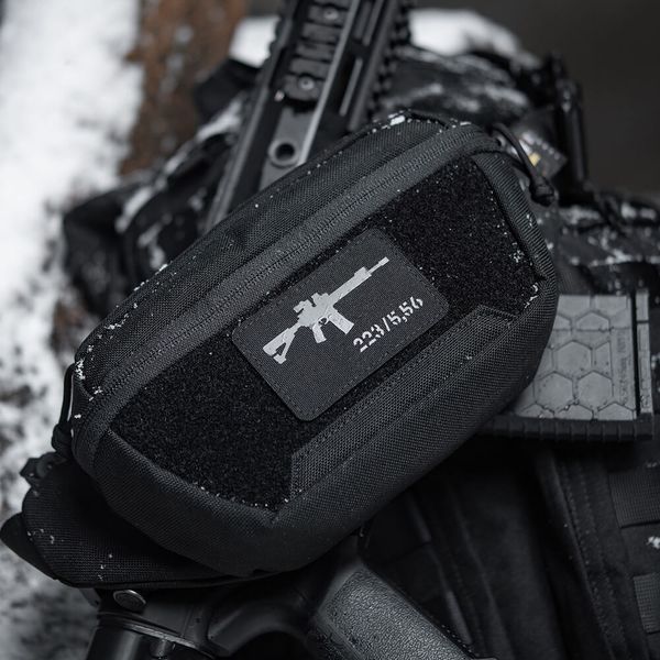 M-Tac нашивка AR-15 .223/5,56 Laser Cut Black/Grey 51111211 фото
