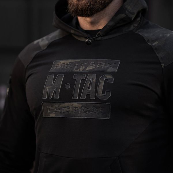 M-Tac кофта Hoodie Combat Black Edition Black Multicam 20544208_XS фото