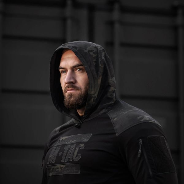 M-Tac кофта Hoodie Combat Black Edition Black Multicam 20544208_XS фото