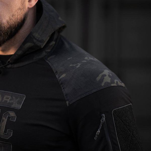 M-Tac кофта Hoodie Combat Black Edition Black Multicam 20544208_XS фото