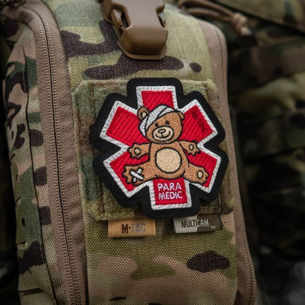 M-Tac нашивка Paramedic Ведмідь (вишивка) Bronze/Black 51480014 фото