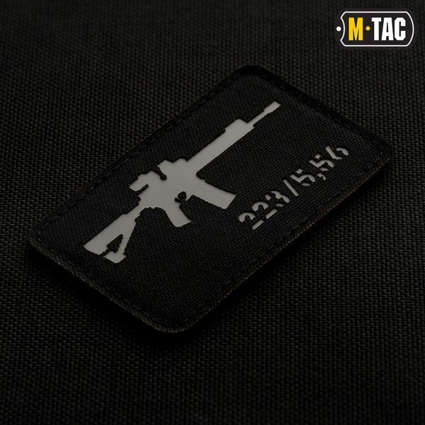M-Tac нашивка AR-15 .223/5,56 Laser Cut Black/Grey 51111211 фото