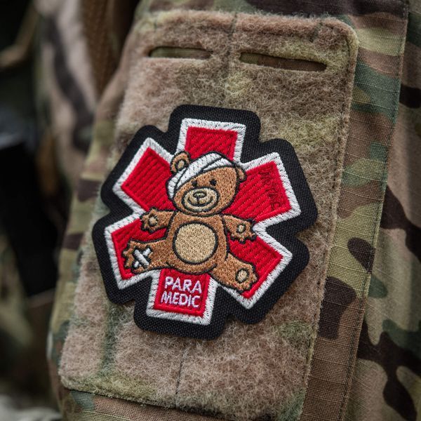 M-Tac нашивка Paramedic Ведмідь (вишивка) Bronze/Black 51480014 фото