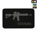 M-Tac нашивка AR-15 .223/5,56 Laser Cut Black/Grey 51111211 фото 1