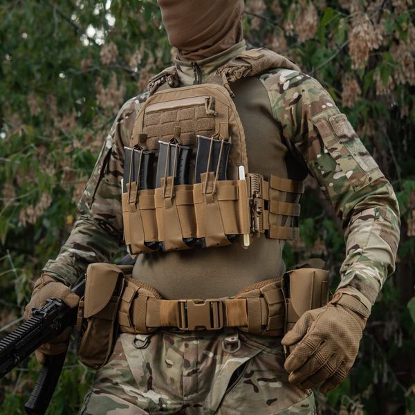 M-Tac передня панель для плитоноски Cuirass QRS на три магазина Coyote 10259005 фото