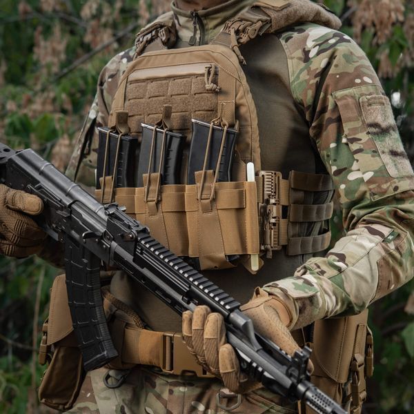M-Tac передня панель для плитоноски Cuirass QRS на три магазина Coyote 10259005 фото