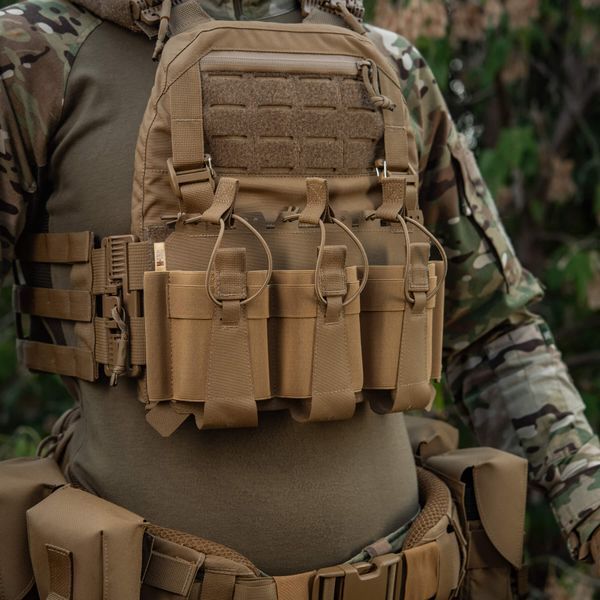 M-Tac передня панель для плитоноски Cuirass QRS на три магазина Coyote 10259005 фото