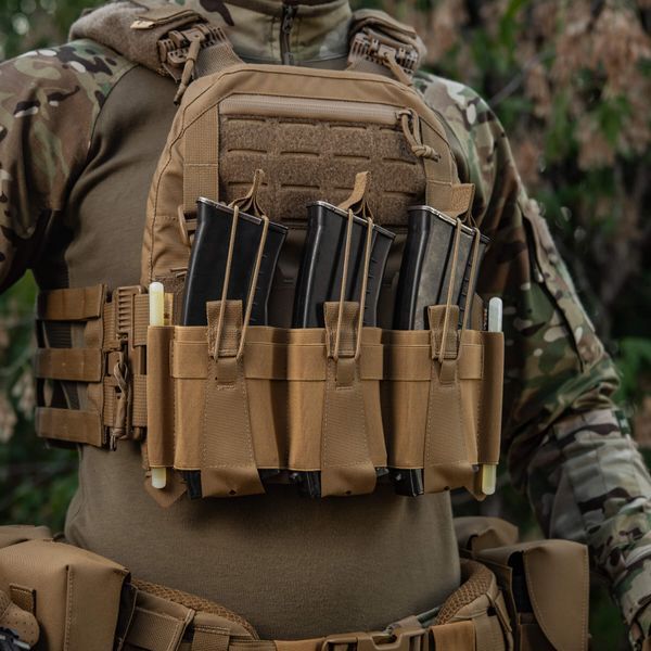 M-Tac передня панель для плитоноски Cuirass QRS на три магазина Coyote 10259005 фото