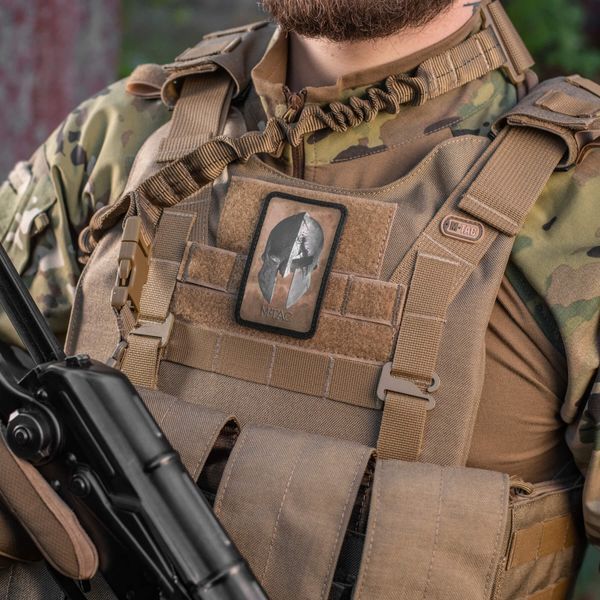 M-Tac нашивка Spartan Helmet Coyote/Black 51102005 фото