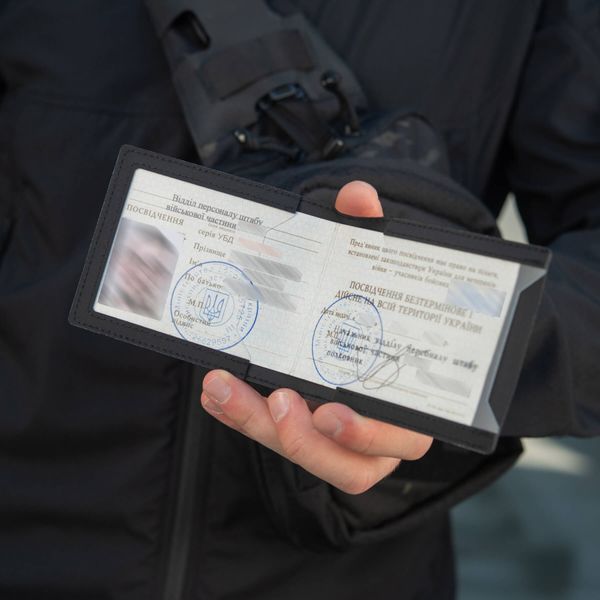 M-Tac обкладинка Учасник Бойових Дій Elite Black 10355002 фото